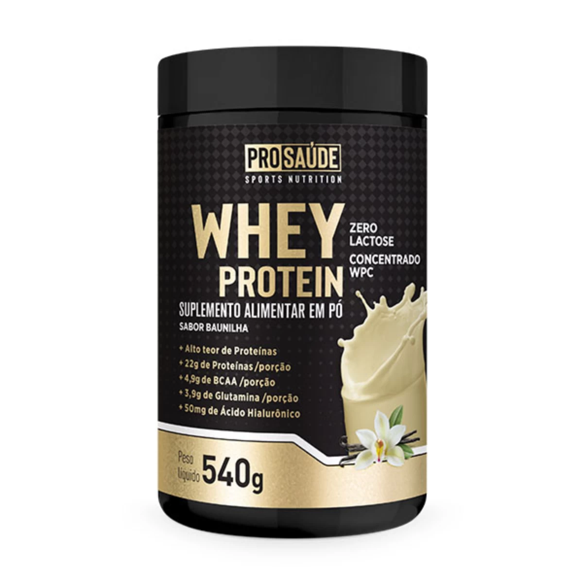 Whey Protein Concentrado (Zero Lactose) - Sabor Baunilha